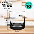 thumbnail image 5 of Whiskey Glasses by Libbey 10 oz. Set of 10, Bulk Pack - Heavy Base Old Fashioned Glass, Perfect for Scotch, Bourbon, Whiskey, Cocktail - Black, 5 of 5