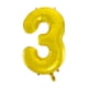 thumbnail image 4 of Unique Party - Globo Numérico Diseño Purpurina (Oro), 4 of 7