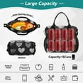 thumbnail image 4 of Ckdifva Hearts in Black Cooler Bag Cooler Cooling Tote Lunch Bag Lunch Box Front Pocket with Shoulder Strap, 4 of 6