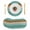 Teal, variant on Brown Teal Blue Round Placemats Set of 8 Vintage Wooden Art Farmhouse Place Mats Indoor Woven Table Mats Washable Heat-Resistance Braided Dining Table Placemats for Kitchen Party Decor 15 Inch