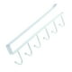 thumbnail image 5 of Soporte para tazas bajo estante con 6 ganchos, estante multifuncional para utensilios de cocina para colgar, Estilo 1 blanco, 5 of 9