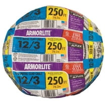 Armorlite Aluminum Armored Cable Type MC - 12/3, 600V - 250 Ft Coil
