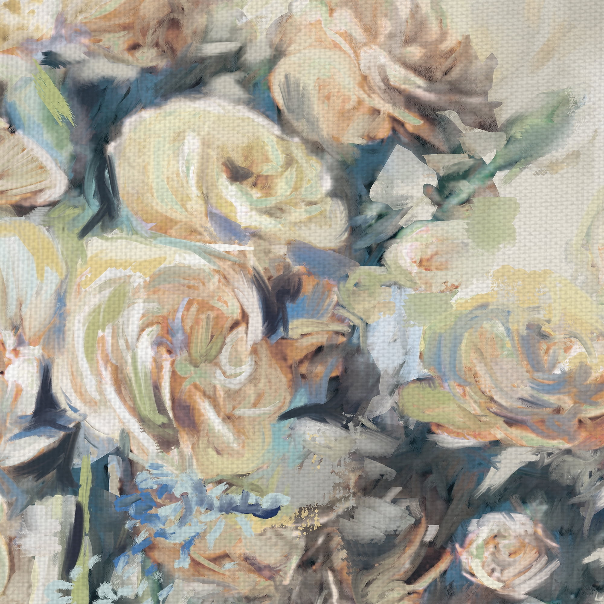 Masterpiece Art Gallery Faye's Bouquet Soft White Flowers By Studio Arts Canvas Art Print 17" x 34"