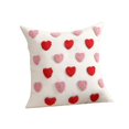 thumbnail image 2 of SugarBloom Valentine's Day Embroidered Plush Love Heart Pillow, Cute Three-dimensional Pattern Decorative Pillow Cover, 18x18 inches,B, 2 of 5