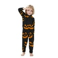 thumbnail image 2 of CLOISE Matching Family Pajamas Halloween Ghost Onesie Pjs for Toddler 9T Little Girls Hooded Zipper Sleepwear Comfy Long Sleeve Loungewear Funny Halloween Outfits in November Multicolor, 2 of 5