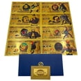 thumbnail image 3 of Los billetes de banco plásticos de la tarjeta del yen del anime de Japón del arte de encargo de todos los estilos fijan en oro 24k plateado para la colección, 3 of 4