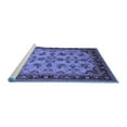 thumbnail image 2 of Ahgly Company Machine Washable Indoor Rectangle Oriental Blue Industrial Area Rugs, 7' x 9', 2 of 4