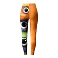 thumbnail image 6 of YDFCWXW Women's Halloween Funny Graphic Skinny Leggings Halloween Fall Clothes Yoga Soft High Waist Stretchy Tights Orange, L, 6 of 8