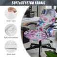 thumbnail image 6 of POLERO Brushed Elastic Fabric One Piece Desk Computer Chair Slipcover for Gaming Home Study, Non Slip Durable Office Chair Cover, Hummingbird Floral Design, 6 of 7