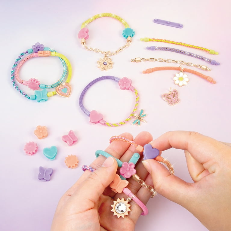 Make It Real: Linked Looks 48pc DIY Bracelet Kit, Pastel Charms