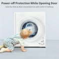 thumbnail image 5 of ZOKOP GYJ40-168I1 Compact portable Household clothes Dryer 4KG 2.6CUFT with Stainless Steel Drum White 120V 1400W MECHANICAL Control, 5 of 16