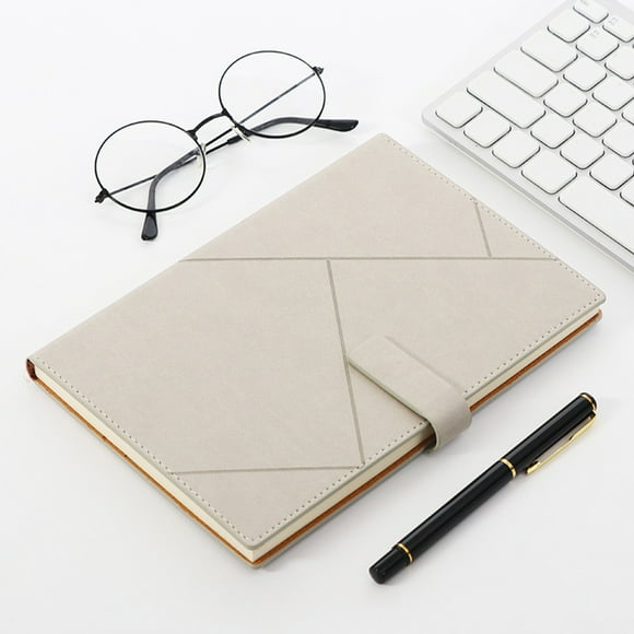 A5 Faux Leather Hardcover Notebook | Suede Magnetic Closure | 8.5x5.7 Inches | Premium Thick Cream Paper | Multi-Color | Durable Office Journal | 1 Pack | Secure Metal Buckle | Elegant Diary