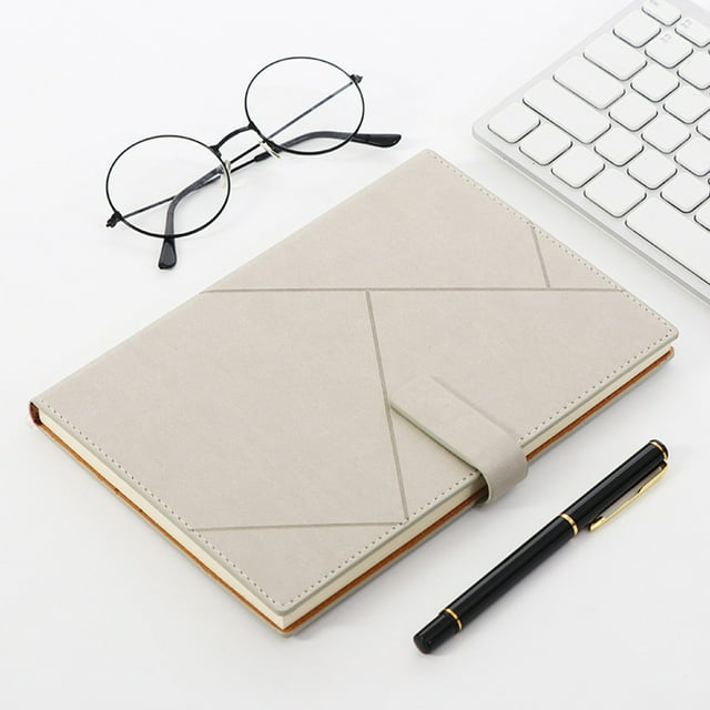 Cuaderno de piel sintética para estudiantes, tamaño A5, ideal para oficina y negocios.