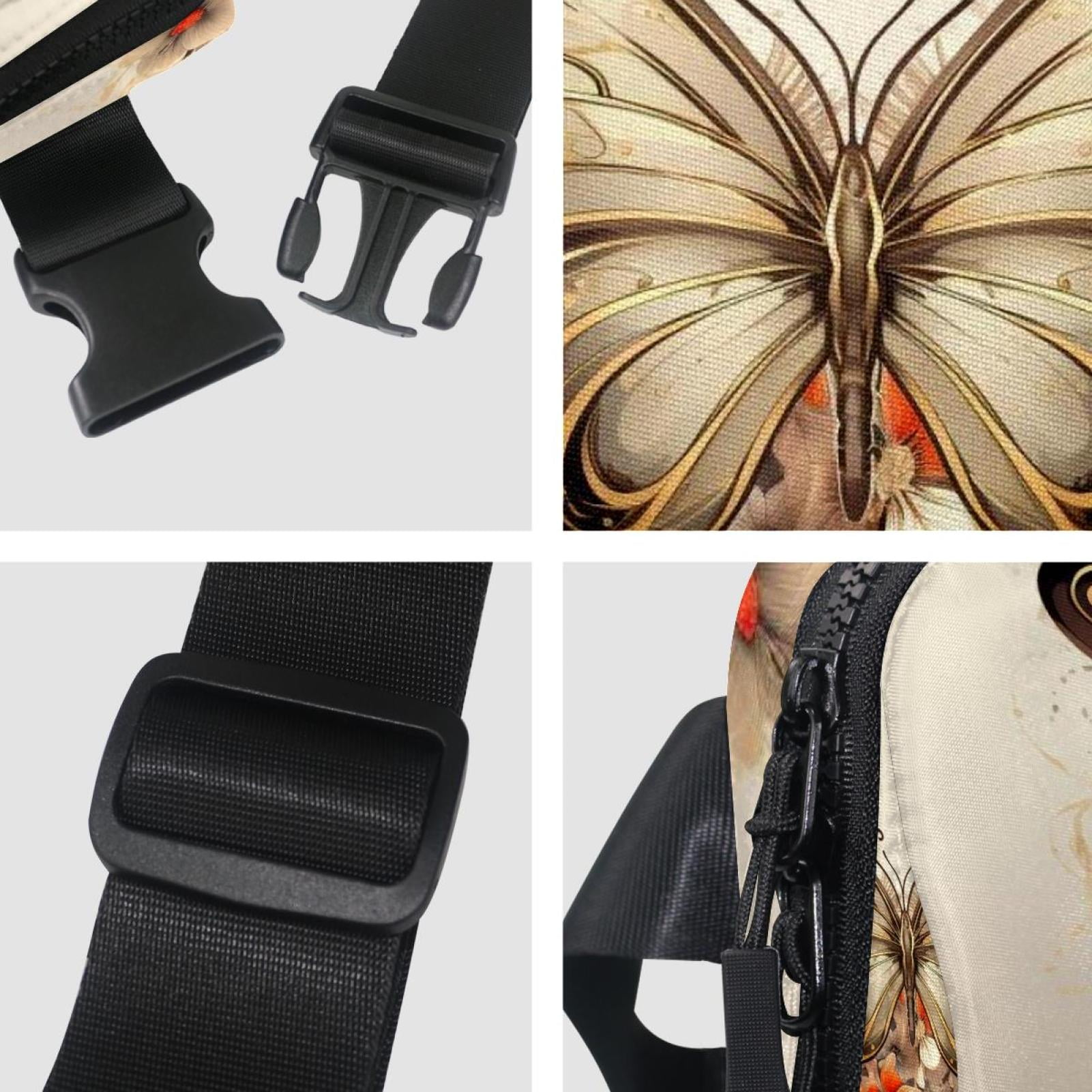 Butterflies Waist Pack Running Belt Fanny Packs Lightweight Adjustable with Extension Strap Unisex