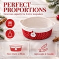 thumbnail image 4 of Twfbrm Christmas Storage Baskets, Sturdy Santa Claus White Polka Dots Ornament Gift Basket with Handles, Soft Woven Basket Christmas Decoration for Holiday Party Home Decor, 4 of 7