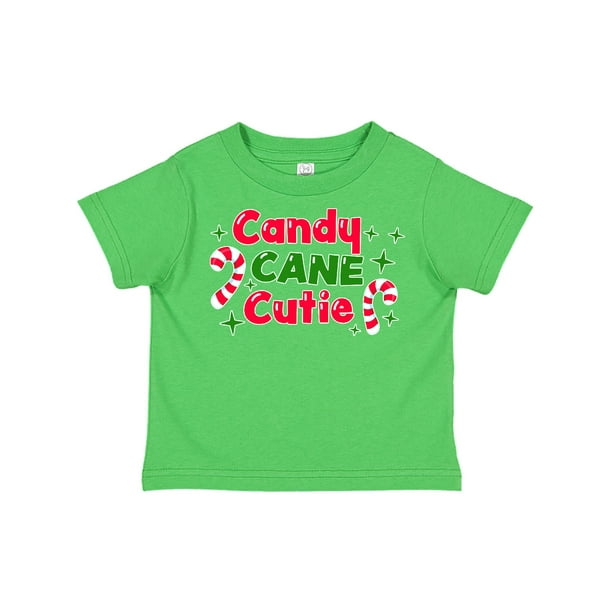 INKtastic Christmas Candy Cane Cutie with Candy Canes Toddler TShirt