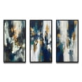 thumbnail image 2 of Designart "Emergence of the Radiant Muse III" Abstract Painting Framed Wall Art Set Of 3 - Gold Modern Frame Canvas Set For Living Room Decor, 2 of 6