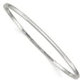 thumbnail image 4 of 925 Sterling Silver 2mm Squared Edge Bangle Bracelet, 4 of 5
