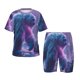 thumbnail image 1 of Balery Mystical White gorilla Jungle Conjunto de Pijama Infantil de Manga Corta con Estampado – Ropa de Dormir de Algodón Suave-3X-Large, 1 of 6