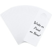 30Pcs 8x3.23Inch PVC Door Knob Hangers Blank Door Signs to Write Your Own Messages for DIY Craft Home Office Hotel Restaurant Decoration DIY