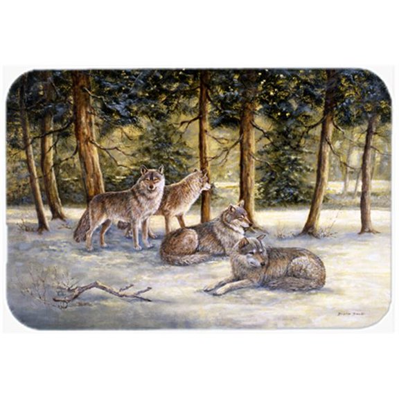 Wolves by Daphne Baxter Mouse Pad, Hot Pad or Trivet