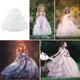 thumbnail image 4 of Vestido de disfraz para niña, enagua con aros, falda de crinolina y burbujas, enagua para niñas, 4 of 5