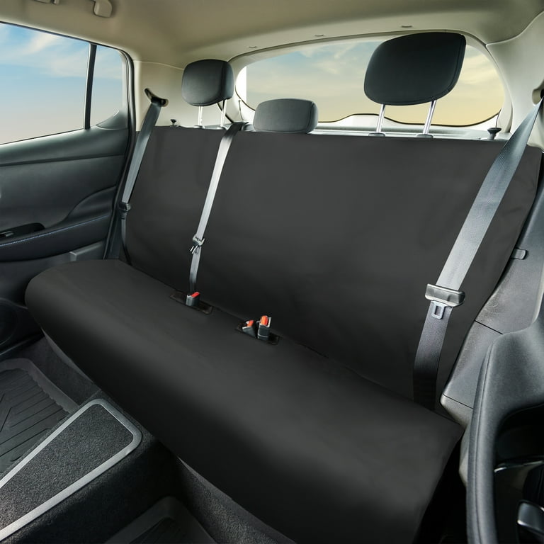 2Air Odor Eliminating Polyester Rear Bench Car Seat Cover Black 3801809