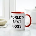 thumbnail image 4 of CafePress - World's Best Boss Mug - 11 oz Ceramic Mug - Novelty Coffee Tea Cup, 4 of 4