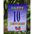 thumbnail image 3 of Happy 10th Birthday Garden Flag, 3 of 3