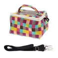 thumbnail image 1 of Portador de mascotas transpirable portátil Hamster Gerbil Bolsa al aire libre Bolsillo con correa para el hombro Grid Print L jinwen Pet Small Animal Carrier, 1 of 8
