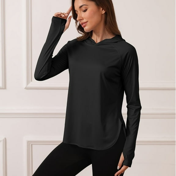 HEEY Women's SPF Shirt UPF 50  Sun Hoodie Long Sleeves Shirts Running Clothing Hiking Fishing Outdoor Lightweight ,available in multiple colors
