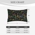 thumbnail image 6 of Binfone Wasp and Florals Standard Size Pillowcase, Long Staple Pure Cotton Envelope Closure Pillow Cover,16"x24", 6 of 9