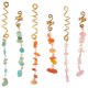 thumbnail image 5 of 6 piezas de colgantes de piedra para el cabello, joyería para trenzas, accesorios para rastas, cuentas de piedra para rastas., 5 of 5