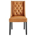 thumbnail image 6 of Side Dining Chair, Tan, Vegan Leather, Kitchen Cafe Bistro Hospitality Restaurant, Modern Contemporary HB32932, 6 of 8
