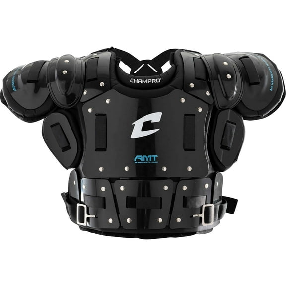 Champro Air Management Plated Umpire Chest Protector for Baseball and Softball Officials, Medium,Black