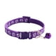 thumbnail image 2 of Calentador De Cuello De Poliéster Collar ajustable morado para gatos con cascabel, cierre de seguridad con tira reflectante para gatitos y cachorros (1 pieza). Rkxzt, 2 of 9