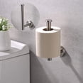 thumbnail image 2 of Rawiri Portarrollos de Papel Higiénico Montaje en Pared, Portarrollos de Papel de Seda Inoxidable Acero Inoxidable, Moderno Dispensador de Rollos de Papel Redondo para Baño Cocina, Baño, Negro Mate, 2 of 4