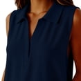 thumbnail image 5 of Enjoytime Summer Outfits for Women Solid Color V-Neck Sleeveless Two Piece Set Casual Travel Beach Vacation Sets, 5 of 8