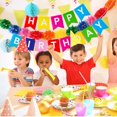 thumbnail image 4 of Banderín de cumpleaños Hirbisnis Rainbow Happy Birthday, 13 unidades, 4 of 8
