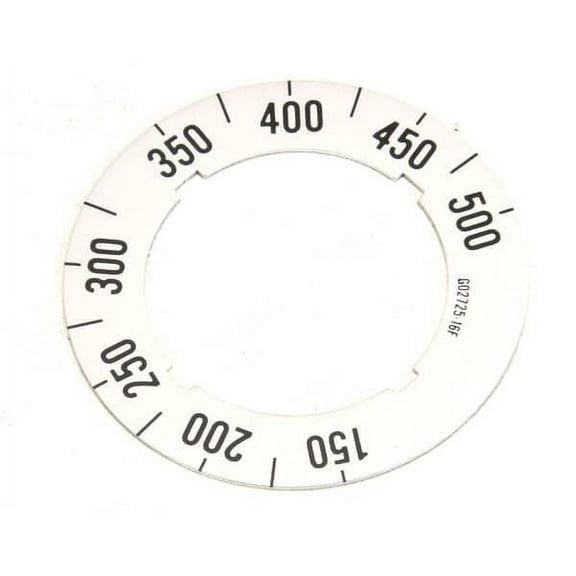 Garland Dial Insert (150F/500F) G02725-16 - Genuine OEM Replacement Part