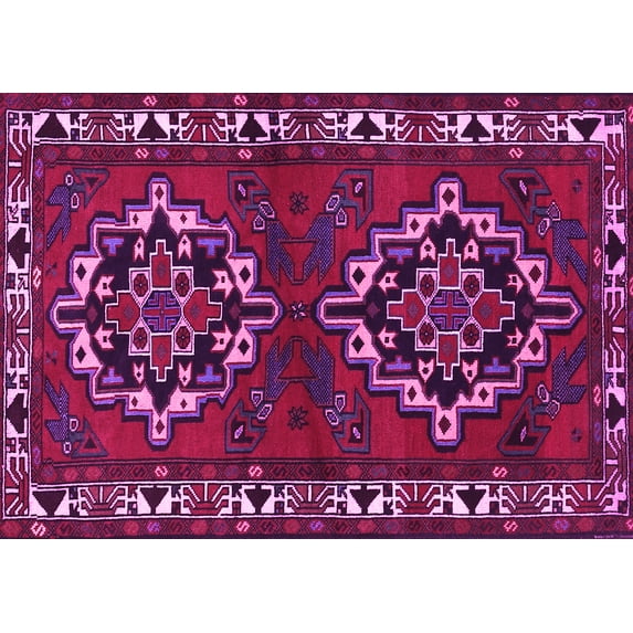 Ahgly Company Indoor Rectangle Persian Pink Traditional Area Rugs, 8' x 10'