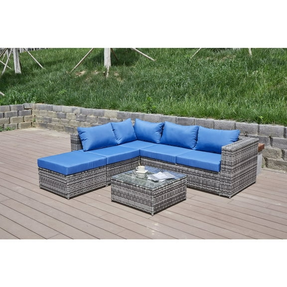 Kingway Nazimi 86'' Outdoor Patio Sectional