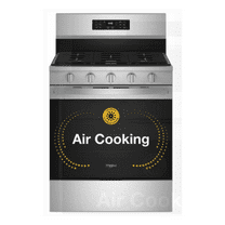 Whirlpool 30 Inch Freestanding Gas Range with 5 Sealed Burners, 5.0 cu. ft. Convection Oven, SpeedHeat in Stainless Steel WFGS5030RS