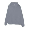 thumbnail image 4 of Breezora Womens Lightweight Oversized Hooded Spring Jacket Thin Layer Outerwear Plus Size XL Size Grey, 4 of 5