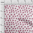 thumbnail image 2 of oneOoneCottonCambricPinkFabricGeometricTriangleCraftProjectsDecorFabricPrintedByTheYard56InchWide, 2 of 4