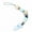 Blue-Heart, variant on Magik Baby Pacifier Clip Chain Binky Holder Teething Beads Wooden Silicone