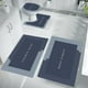 thumbnail image 5 of Juego de 4 alfombrillas de baño | Microfibra superabsorbente y de secado rápido | Base antideslizante para mayor seguridad | Incluye alfombrilla de baño, tapete de contorno, tapa y alfombrilla d, 5 of 6