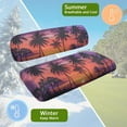 thumbnail image 5 of Aplkyhs Golf Cart Seat Cover Palm Tree Sunset Print Club Car Seat Bottom and Backrest Cushion 2-Person Seats Golf Cart Accessories Easy to Install Club Car Seat Covers Keep Seats Cool, 5 of 6