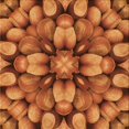 thumbnail image 1 of Ahgly Company Machine Washable Indoor Square Transitional Neon Orange Area Rugs, 4' Square, 1 of 7