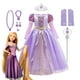 thumbnail image 2 of Disney vestido de princesa Rapunzel para niños, conjunto de disfraces enredados, ropa de fantasía para fiesta de cumpleaños, Carnaval y Halloween, 2 of 4
